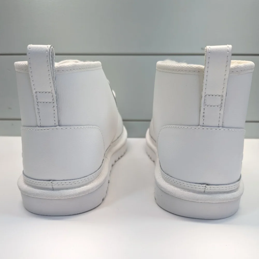 UGG NEUMEL White Black Logo Leather Chukka Boots Size Men's 12